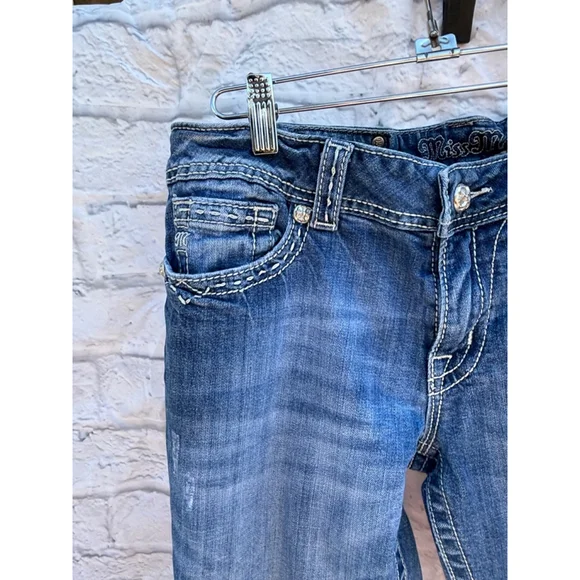 Y2K style Women's Miss Me Blue Jeans Boot Cut Size 32 style JW5310B3Q - Picture 2 of 11